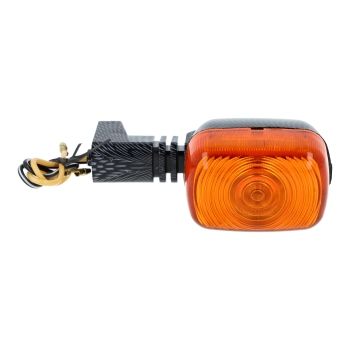 Blinker, eckige Blinkleuchte (Carbonlook), Simson S53, MS50, SR50, MSA50, Schikra125